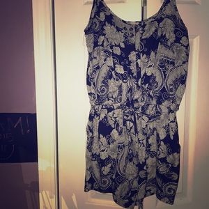 Grey and black Romper